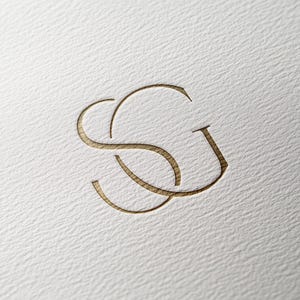 SG | Monogramme de mariage contemporain, monogramme moderne, initiales de mariage, logo prédéfini