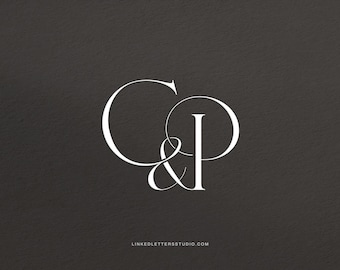 CP | Seraph - stylish wedding monogram, wedding initials, premade logo