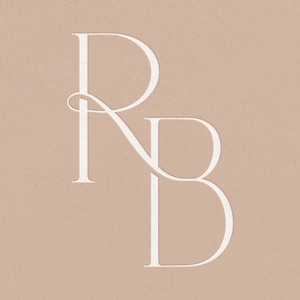 RB | Contemporary Wedding Monogram, Modern Monogram, Wedding Initials ...