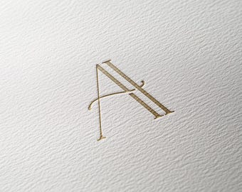 AI | Contemporary wedding monogram, modern monogram, wedding initials, premade logo