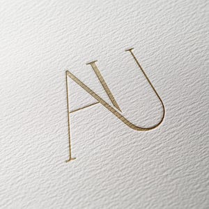 AU | Contemporary wedding monogram, modern monogram, wedding initials, premade logo