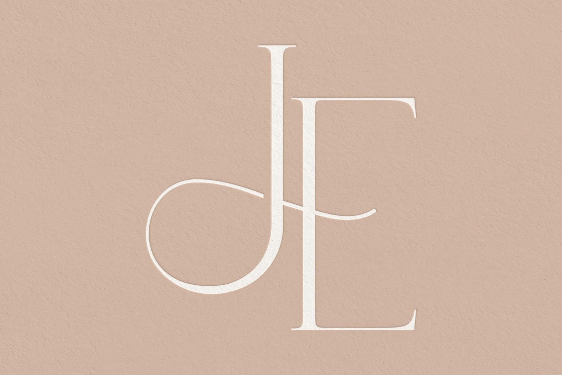 Je Monogram Ranch JE | Contemporary Wedding Monogram, Modern Monogram, Wedding Initials ...