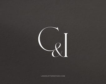CI | Seraph - stylish wedding monogram, wedding initials, premade logo