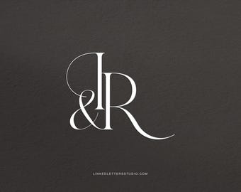 IR | Seraph - stylish wedding monogram, wedding initials, premade logo