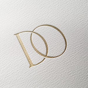 DO | Contemporary wedding monogram, modern monogram, wedding initials, premade logo