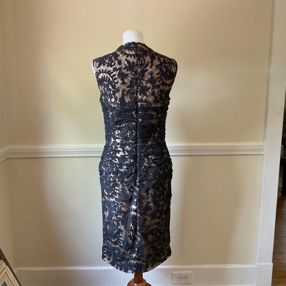 Tadashi Shoji Black Applique Lace Cocktail Dress … - image 7