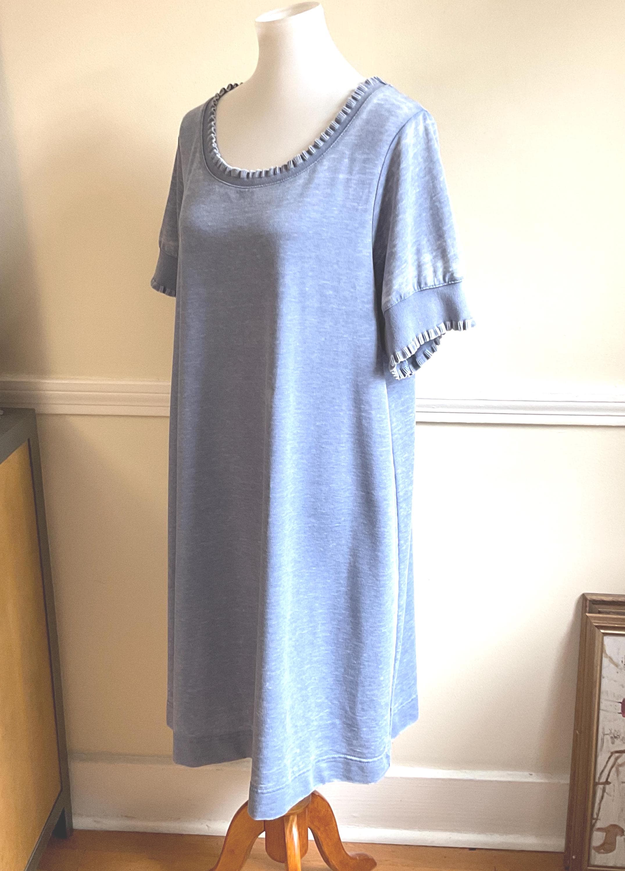 Preppy Denim Dress - Etsy