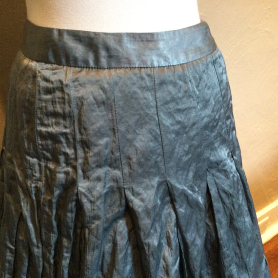 Satin Crinkle Pouf Skirt Steel Gray Tracy Reese S… - image 3