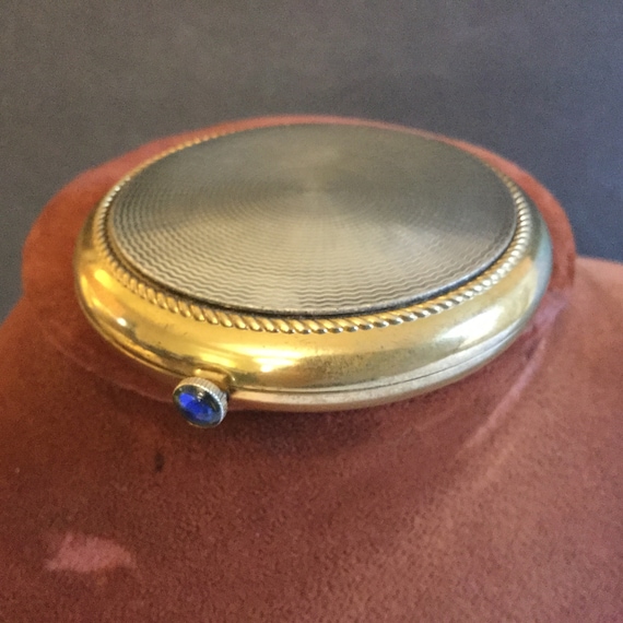 Vintage Sterling & Gold tone Compact Revlon / Rev… - image 1