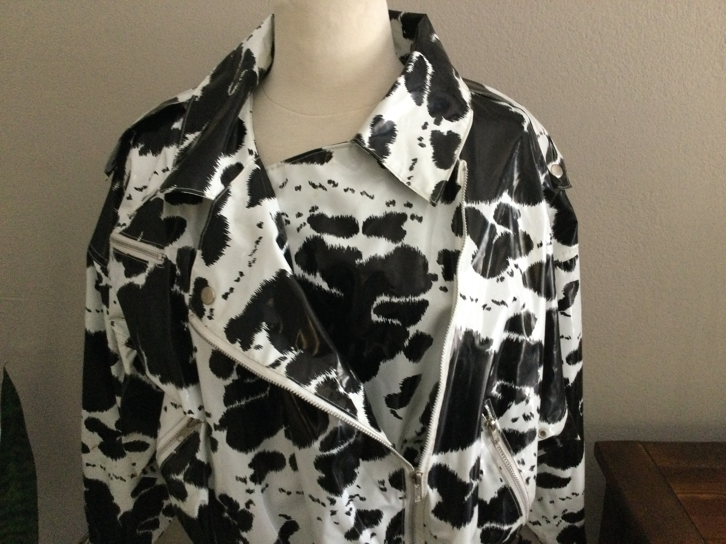 columbia cow print jacket