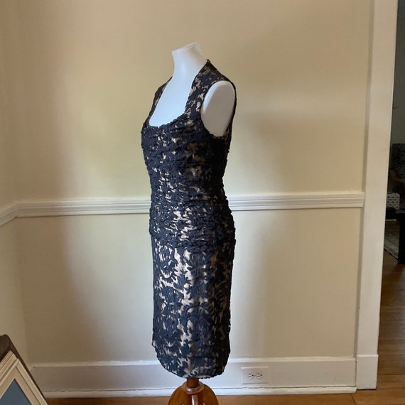 Tadashi Shoji Black Applique Lace Cocktail Dress … - image 5