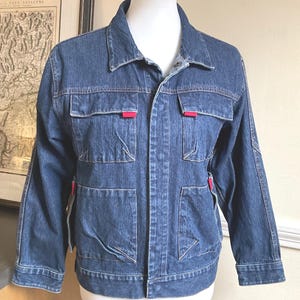 Vintage Denim Barn Jacket Gap Fall 2001 Denim Industrial Jacket 52" Chest / Oversize Unisex Denim Industrial Jacket Vintage Gap