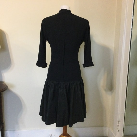 Vintage 40s- 50s Black Cocktail Dress / Vintage B… - image 6