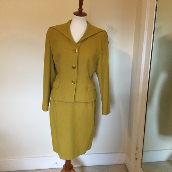 Emmanuelle Khanh Paris Vintage Wool Suit / VTG 80… - image 2