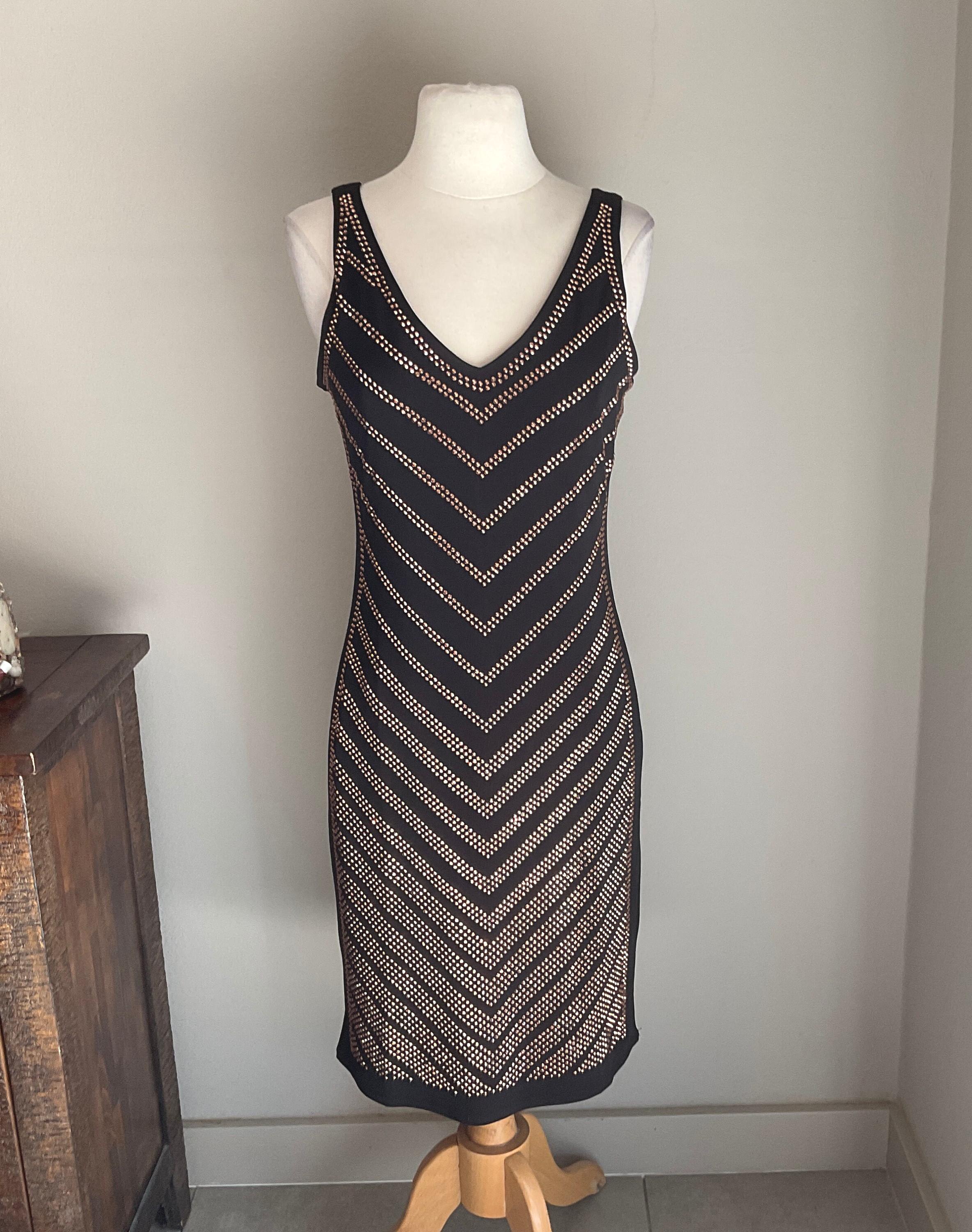 Copper Studded Sheath Dress Carmen Marc Valvo Med / Slim Look Brown Stretch  Bodycon Copper Studded Sheath / Illusion Solid Sides Slim Look - Etsy Canada