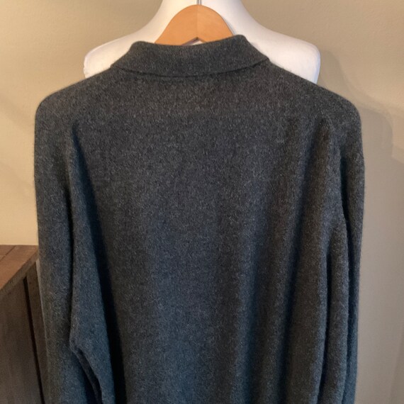 Mens Charcoal Gray Cashmere Sweater Turnbury / Co… - image 6
