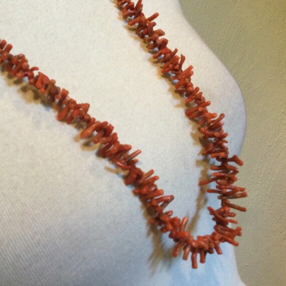 6*50mm Genuine Red branch coral Collier Femmes Bijoux Collier long 20/" nec5532