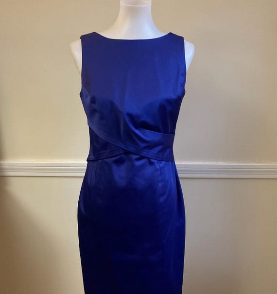 Blue Satin Cocktail Sheath Dress Talbots 6 / Minimalist Blue Satin Talbots  Sheath / Sleek Satin Blue Evening Dress / Chic Blue Satin Sheath - Etsy  Israel
