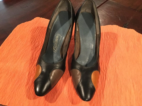 Vintage BALENCIAGA DESIGNER SHOEs / 50s Designer B
