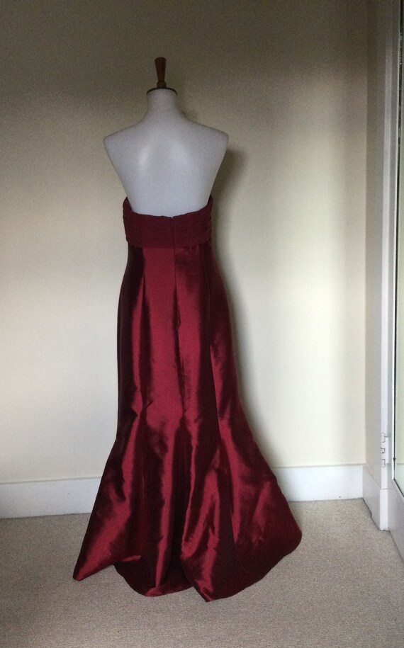 Strapless Red Silk Blend Gown Rickie Freeman Teri Jon… - Gem