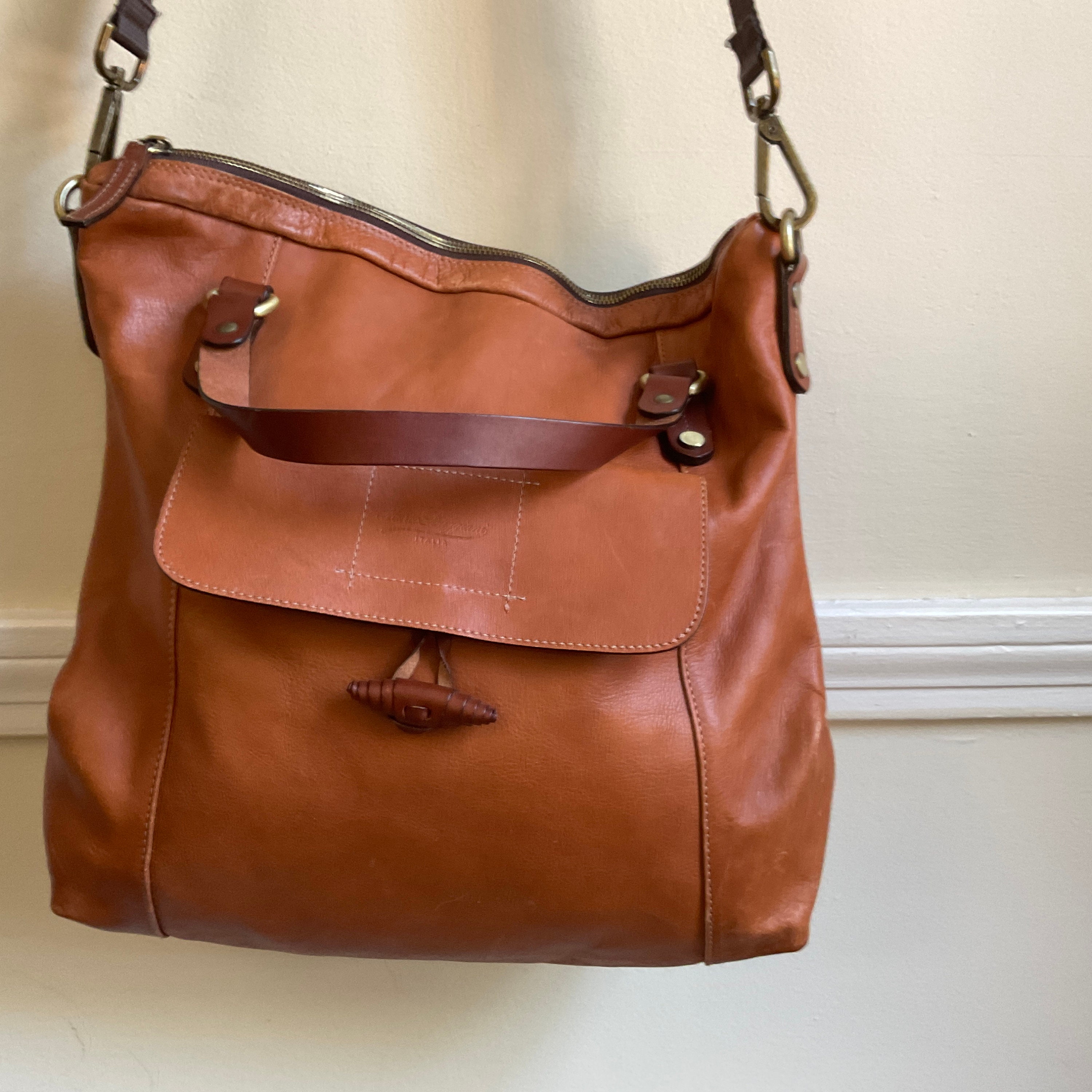 Marco Buggiani Italia Leather Crossbody Shoulder Top Handle - Etsy