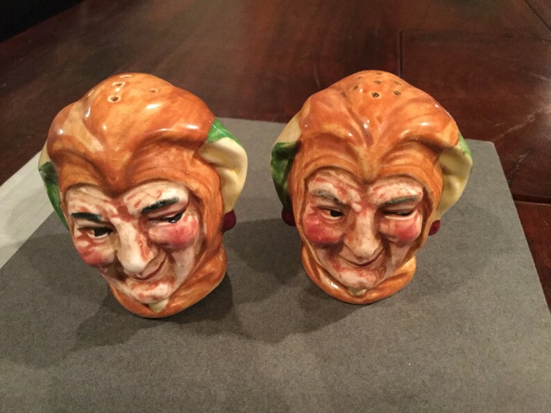 TOBY SALT PEPPER Pirates Heads Shakers Hal Seyfifyhave Vintage Japan Toby Pirate Heads s /& p Collectible Salt Pepper Shakers