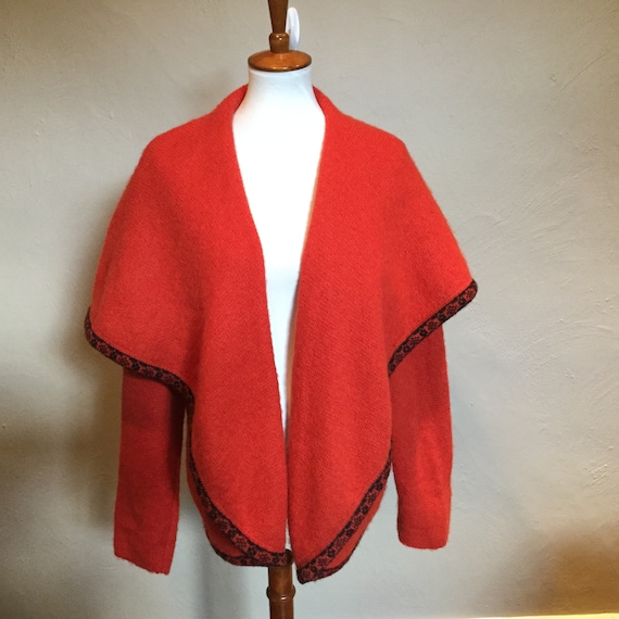 Designer top red sweater