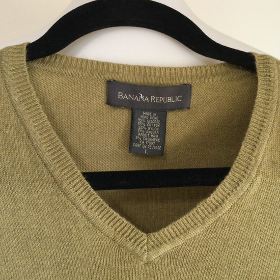 Vintage  Mens Unisex Sweater Vest / Boyfriend Swe… - image 3