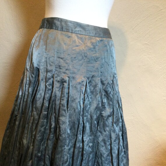 Satin Crinkle Pouf Skirt Steel Gray Tracy Reese S… - image 7