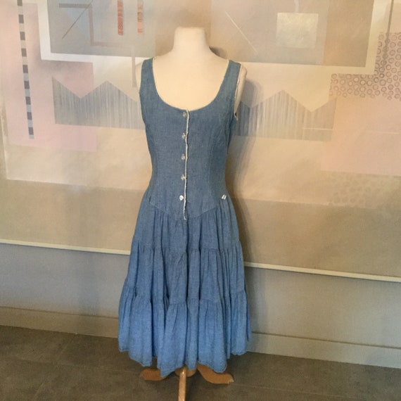 george denim dress