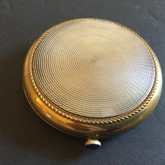 Vintage Sterling & Gold tone Compact Revlon / Rev… - image 3