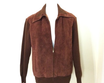suede sweater jacket