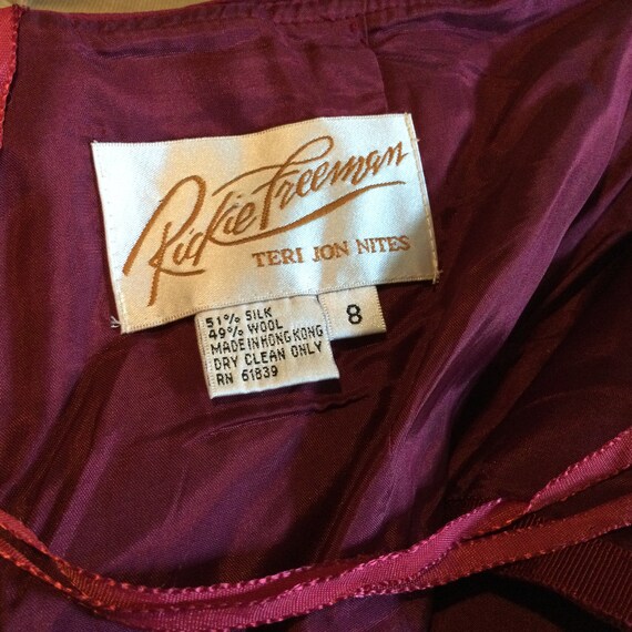 Red Silk Strapless Gown by Rickie Freeman Teri Jon Re… - Gem