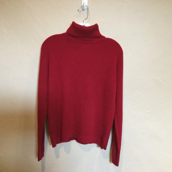 souvenirstudioshop Cashmere Wine Red Turtleneck Sweater / Unisex Mens Womens Cashmere / Grayson \u0026 Dunn Cashmere Turtleneck Sweater / Red Wine Ribbed Cashmere