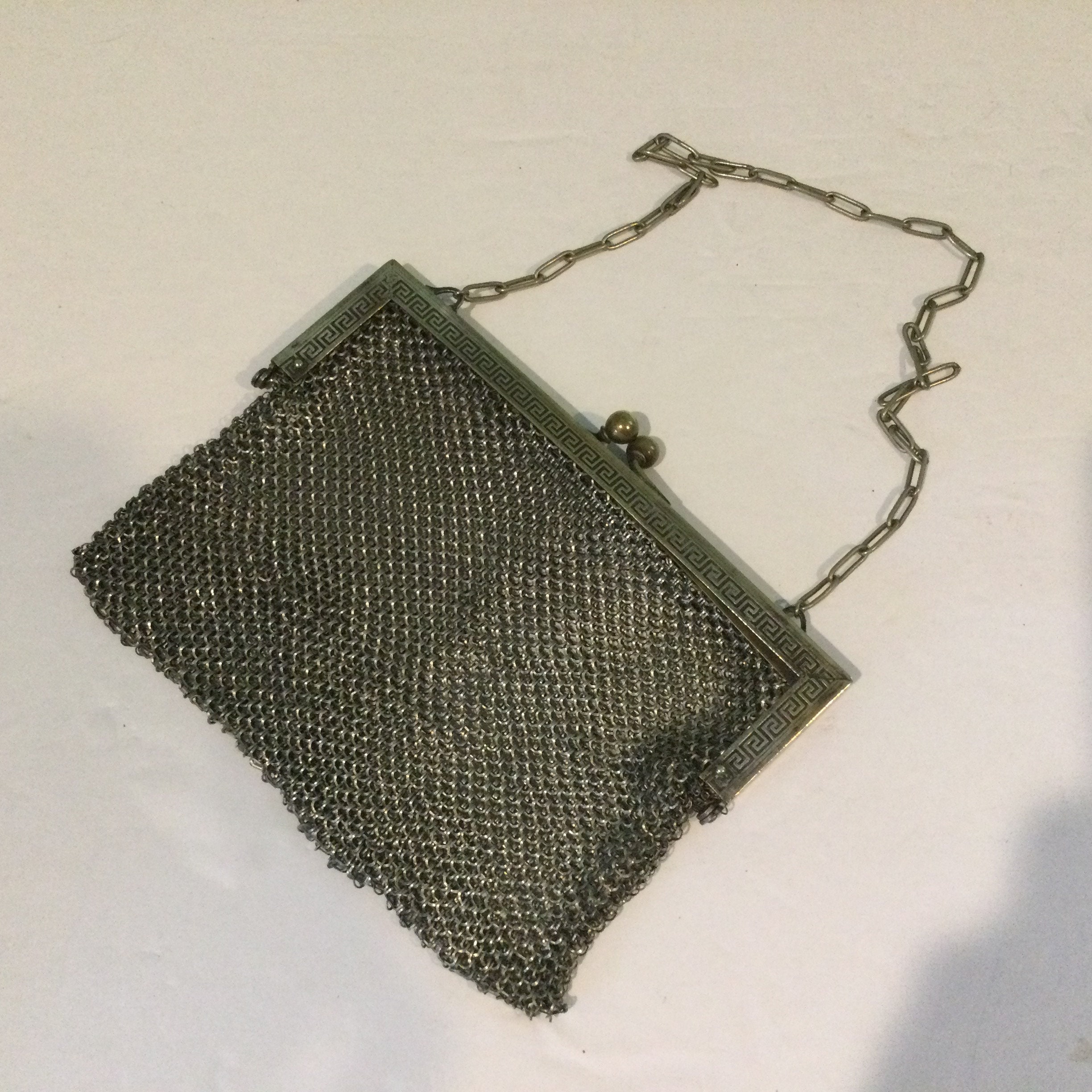 German silver chainmail purse Clearance