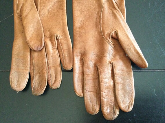 british tan leather gloves