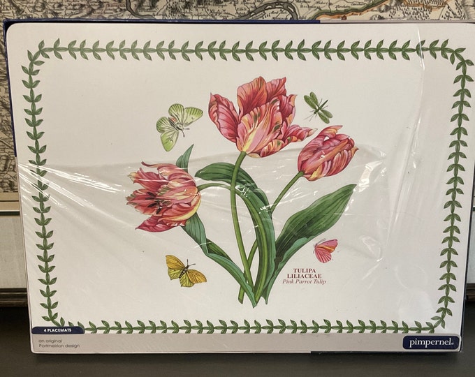 Portmeirion Pimpernel Botanic Garden Placemats / Set of 4 Placemats 16 X 12 Pimpernel England