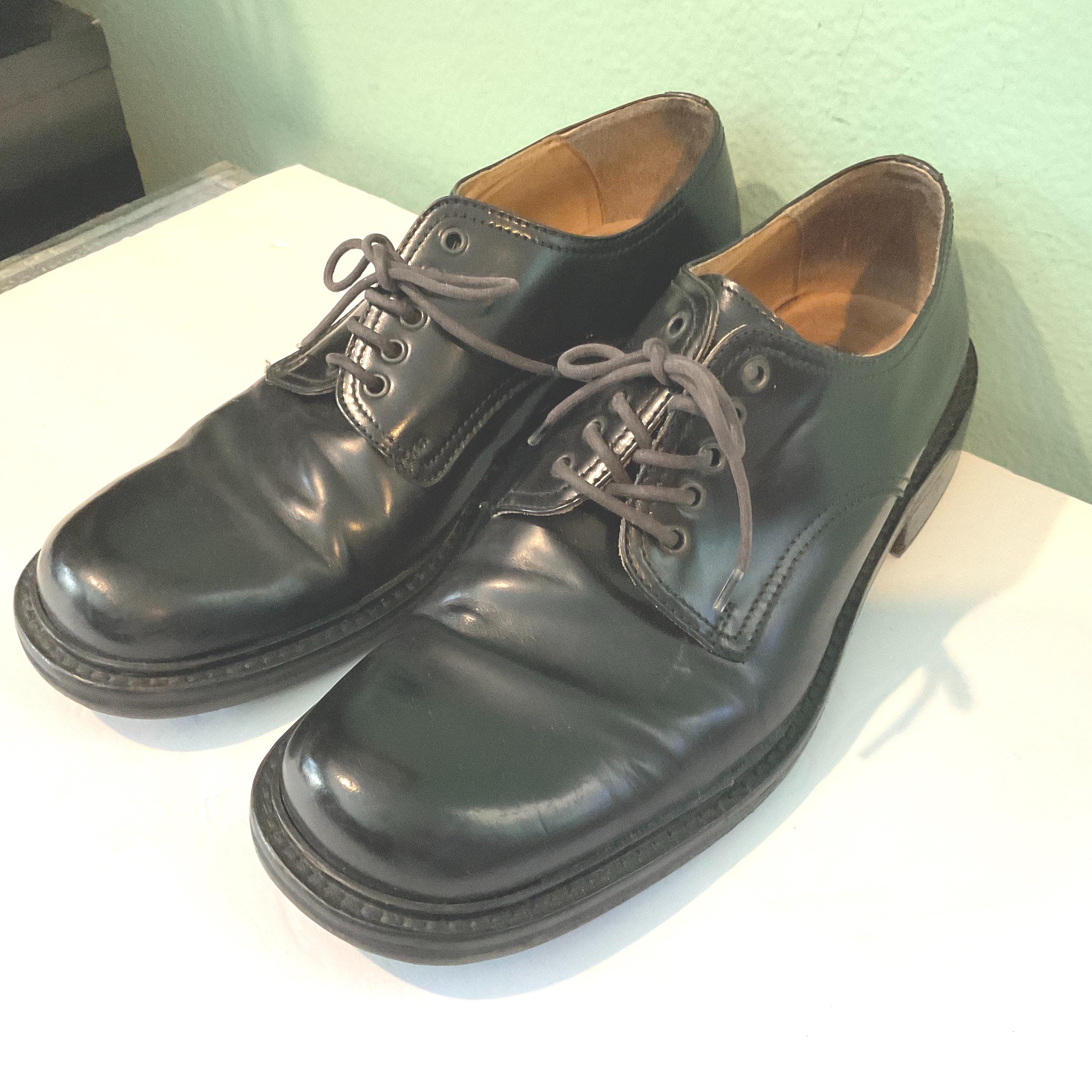 Dolce Gabbana Lace-up Oxford Square Toe Vintage Black Leather Men\'s 11 Dolce & Gabbana Dress Shoes for Men Sale | Up To 70% Off  main image 4