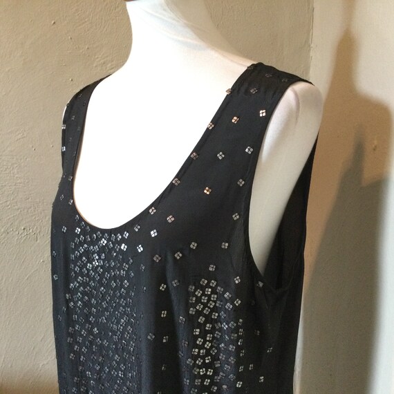 Sequin Tunic by Tracy Reese / Black Sleeveless Se… - image 6