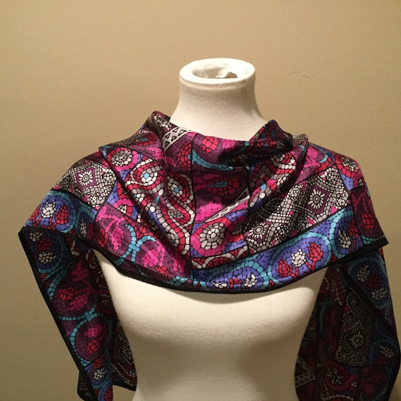 Adrienne landau silk scarf Clearance