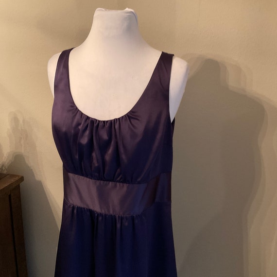 Purple Satin Cocktail Dress Size 10 NWT / Minimali