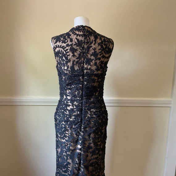 Tadashi Shoji Black Applique Lace Cocktail Dress … - image 8