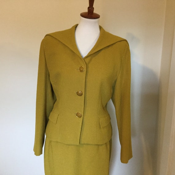 Emmanuelle Khanh Paris Vintage Wool Suit / VTG 80… - image 1