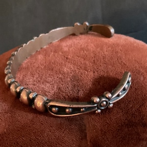 Vintage Copper Bell Trading Cuff Bracelet / 60s – 70s Copper Southwestern Bracelet / Solid Copper Stamp Logo Bell Trading Co
