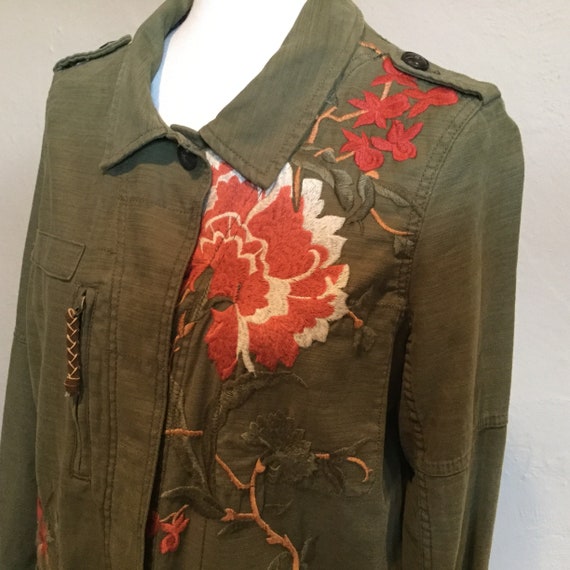 Embroidered Field Jacket / Anthropologie Embroider