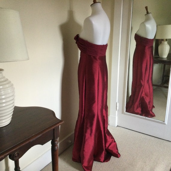 Strapless Red Silk Blend Gown Rickie Freeman Teri Jon… - Gem