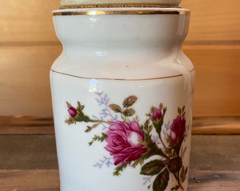 Moss Rose Coffee Canister