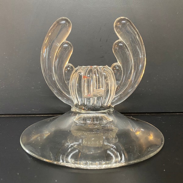 Single Heisey Glass Crystolite Candle Holder