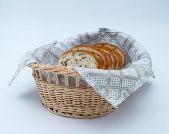 Wicker bread basket / tray / platter