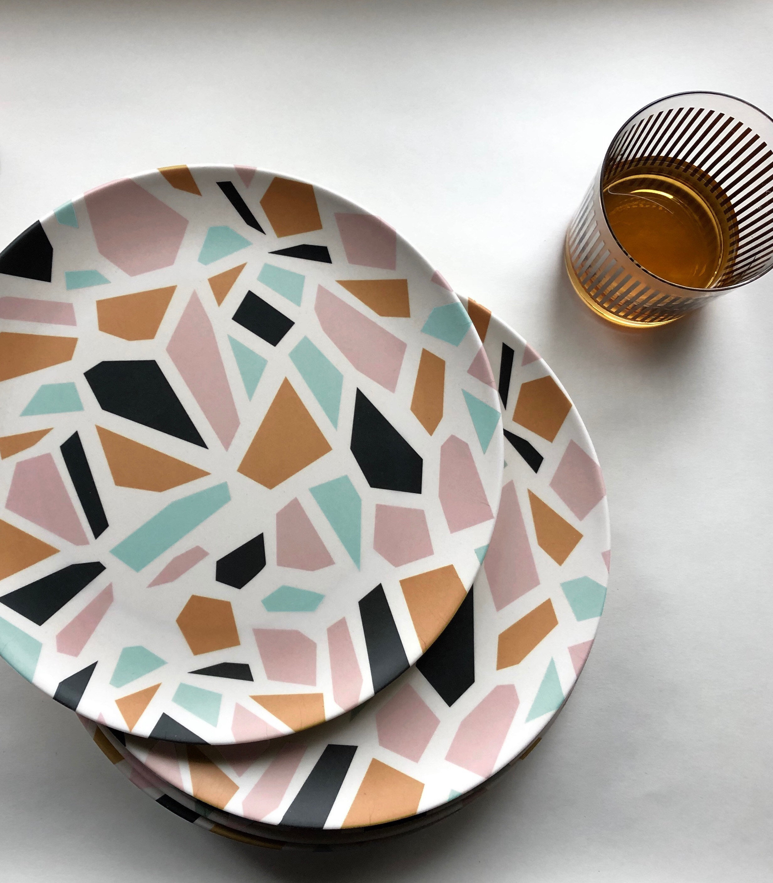Tramake's Terrazzo Bamboo Dinner Plate Shatter Resistant Etsy